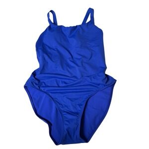 Athleta‎ Blue Hermosa One Piece Luxury Swimsuit Size S Built-in Cups 297